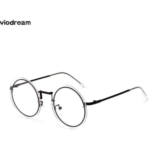 Viodream Alloy Retro Round Rimless Glasses Frame Unisex Optical Glasses Prescription Eyewear Spectacle Frames Oculos De Grau