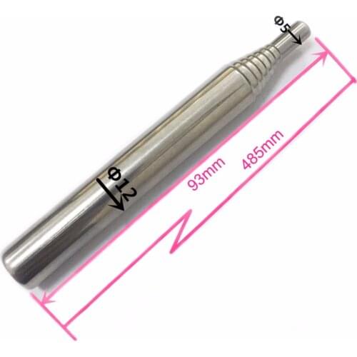 Blow Fire Tube EDC Assisted Fire Survival Stainless Steel Practical for Outdoor Camping Portable Bellow Collapsible 48cm Gag Toy