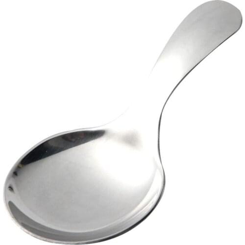 1pc Dessert Spoon Stainless Steel Solid Ice Cream Spoon Fruit Ball Scooper Ice Cream Tools Accessories