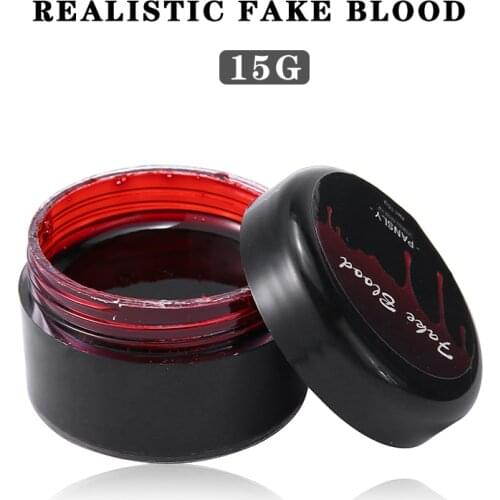 15g Halloween Makeup Vampire Fake Blood Ultra-realistic Face Body Paint Film Television Wounds Scars Bruises Make Up Props