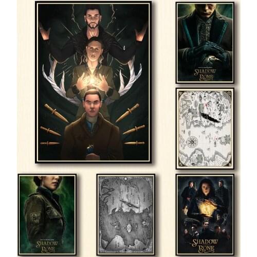 19 Designs Tv Show Shadow and Bone Whitepaper Poster Artwork Fancy Wall Sticker for Coffee House Bar