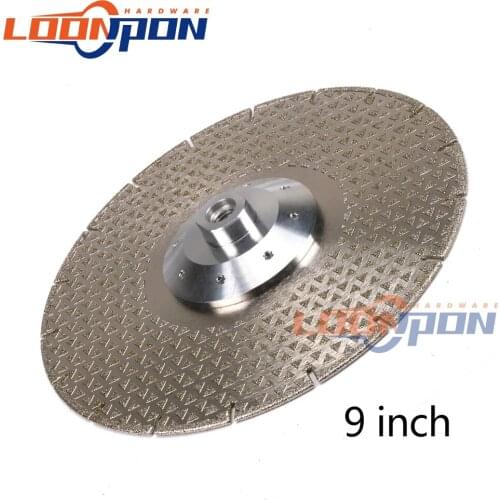 230mm Diamond Cutting Grinding Disc M14 Flange Diamond Blade Wheel for Granite Marble 40# 8holes 1Pc