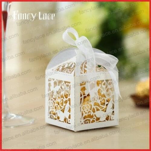 50pcs Laser Cut Butterfly Candy Box Customized For Gift Packing Bags Chocolate Boxes Sweet Wedding Party Decoration Supplies