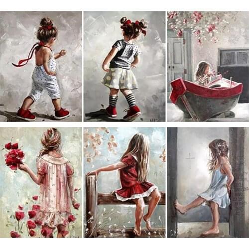 Baby Girl DIY 5D Diamond Painting Full Round & Square Resin Mosaic Diamond Embroidery Cross Stitch Kits Wall Art Decor