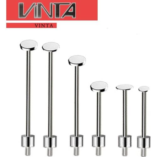 Free Shipping 5pcs/lot CNC Probe Disc Type Dial Indicator M2.5 Stainless Steel CMM Measuring Needle Flat T shaped Gauge Pin