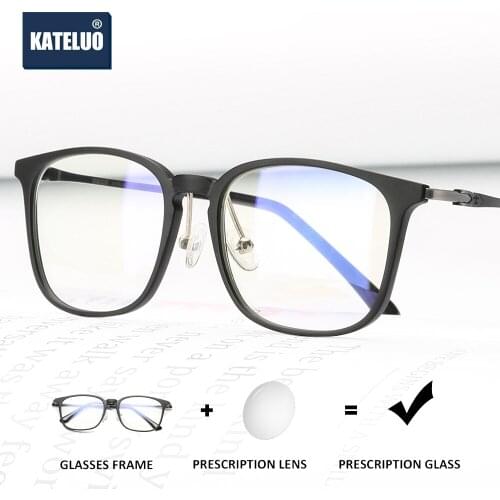 KATELUO Brand Photochromic Prescription Glasses Optical Eyeglasses Frame Myopia Eyeglasses Glasses Frame For Men Women 9932