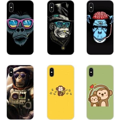 Monkey Cartoon For Samsung Galaxy S2 S3 S4 S5 Mini S6 S7 Edge S8 S9 S10E Lite Plus Accessories Phone Cases Covers