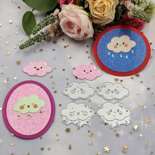Four Weather Cloud Babies Metal Cutting Dies 2021 New DIY Scrapbook Album Paper Card Decorative Crafts Embossing Mold
