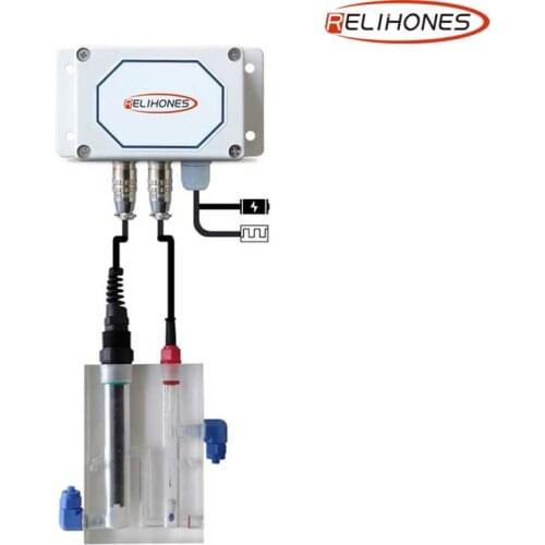 Chlorine Sensor Transmitter probe pH RS-485 MODBUS RTU 4~20mA 0-5V 0-3.3V FREE CHLORINE real time long term monitor 7X24H job
