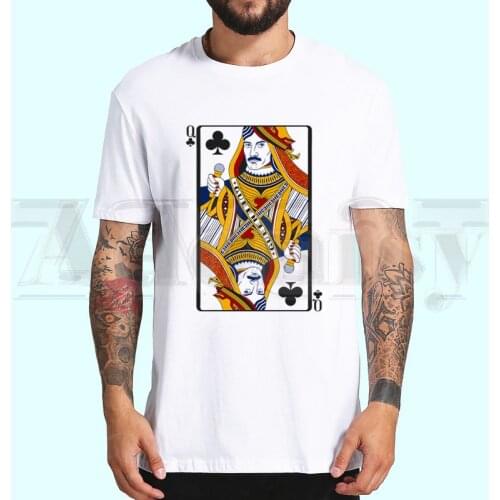 Freddie Mercury The Queen Music Rock Band Printed T Shirts Spring Tops Tees Men Women Short Sleeve Casual T Shirt