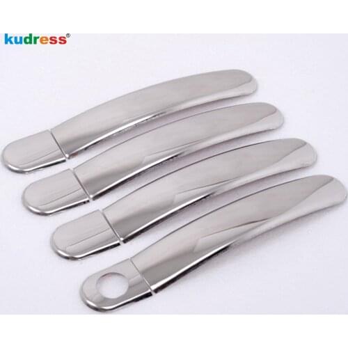 For VW For Volkswagen Golf 4 Jetta4 Mk4 Passat B5 Bora polo skoda octavia 4pcs Stainless Steel Chrome Door Handle Cover