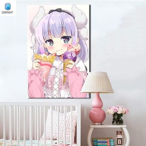 Oil painting KannaKamui digital paint by numbers Japan style coloring by numbers modular painting home decor gift for friends