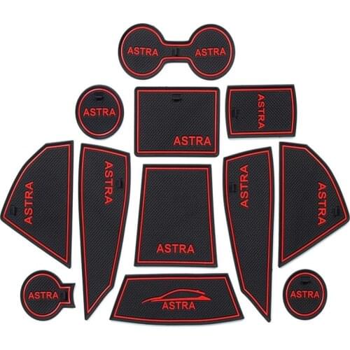Car Gate slot mat For Opel Astra J Vauxhall LHD 2010 - 2015 Interior Accessories 2016 2017 Stickers Cup Holder Non-slip mats