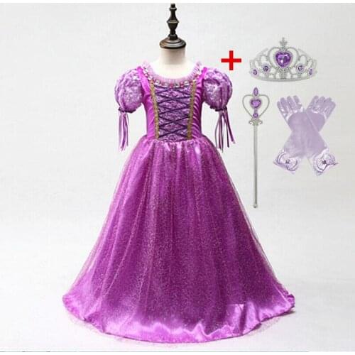 Beauty Dress for Girls Princess Costume Halloween Christmas Childrens Clothing Kids Cosplay Costume Fancy Girls Party Wear