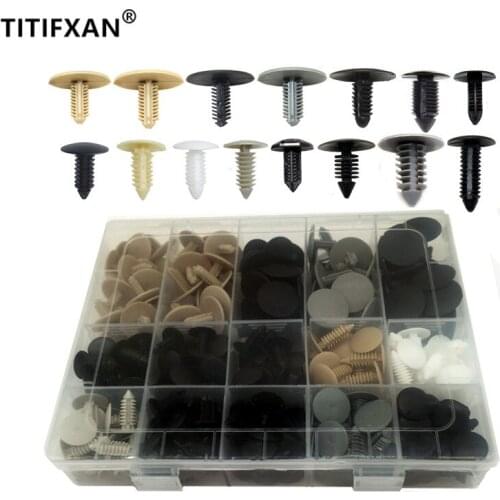 Car Engine Cover Insulation Wool Trunk Ceiling Roof Trim Beige Gray Fasteners With Box Clips 6mm 7mm 8mm 9mm 10mm Hole Rivet Set