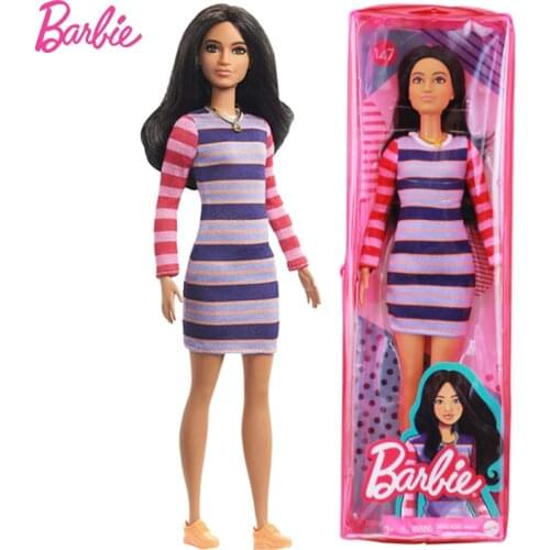 Original Barbie Dolls Princess Fashionista Girl Barbie Accessories Clothes Blond Hair Baby Doll Dress Up Toys for Girls Gift Box