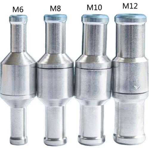 Non-Return One-Way Fuel Check Valve Aluminum Alloy for Hose Car Oil Water Pumps 6XDB