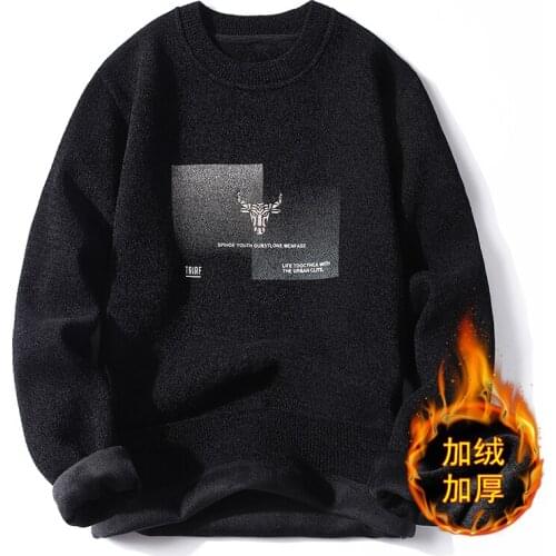 Autumn Winter Streetwear Fashion Casual Jerseys Soft Warm Knitwear Chenille Sweater Pullover Men Clothing