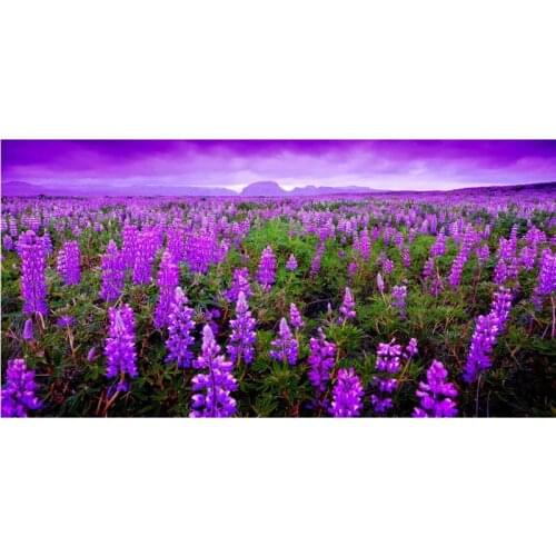 Customized Microfiber Beach Towel lavender Print Bathroom Drying Towels Camping Yoga Picnic Mat Kids Blanket 70 X 140CM