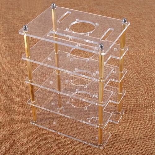 Raspberry Pi 3 4 Case 1- 4 layer Multi Layer Acrylic Stack Shell / Enclosure for Raspberry Pi 3 4 Model B/3B+/3B
