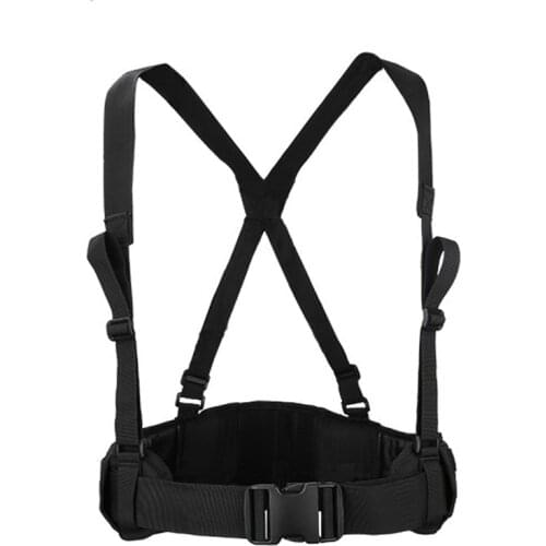 TAK YIYING Tactical MOLLE Padded Waist Belt Mens Airsoft Combat Suspender Adjustable Hunting Waist Support Belts