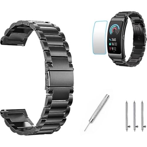 16mm/18mm Stainless Steel Replacement strap smart watch Band Wristband For huawei b6 Bracelet huawei strap b5 b3 watch Accessory