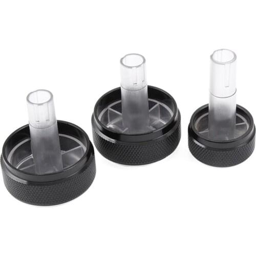 3pcs/set Aluminum Alloy Air Conditioning Knob AC Knob Heat Control Button For Volkswagen VW GOLF 4 Bora Passat B5 Car Styling