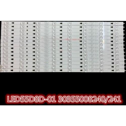 LED Backlight strip 8 lamp For Haier 55"TV LS55H610N F55Y LED55D8D-01(C) LED55D8C-01(C) 30355008421 30355008420