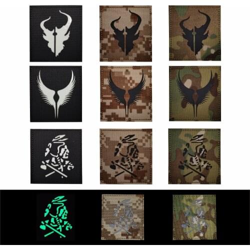 Bounty Hunter Reflective Patch Armband Badge Applique Embellishment Military Wings American Indians Tactical IR Patches