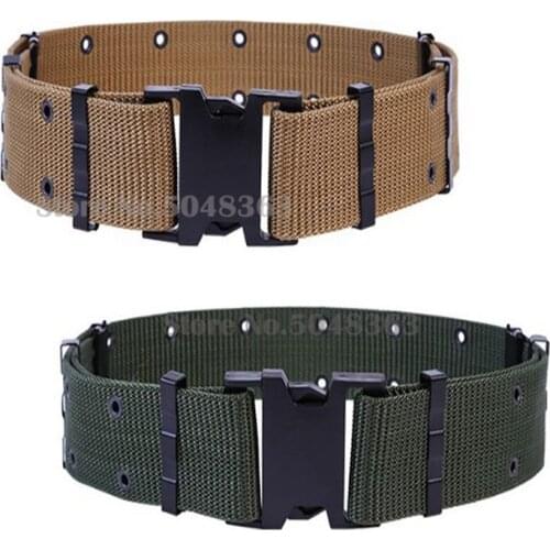 Tactical Heavy Duty Belt Metal Eyelets Police Military Belt with Quick Release Plastic Buckle Adjustable Outdoor Waistband