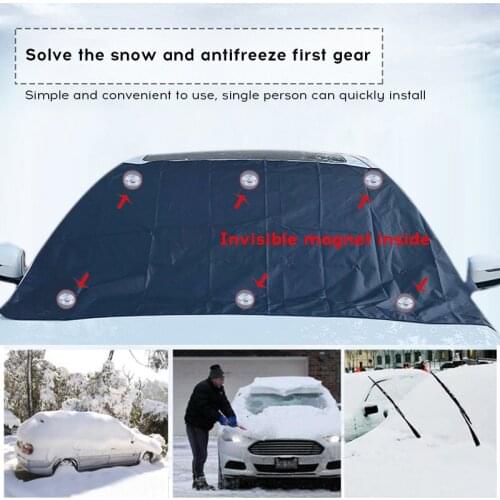 Waterproof Magnetic Sunshade Cover Car Windshield Snow Sun Shade Car Front Windscreen Covers Anti-frost Winter Wind Protector
