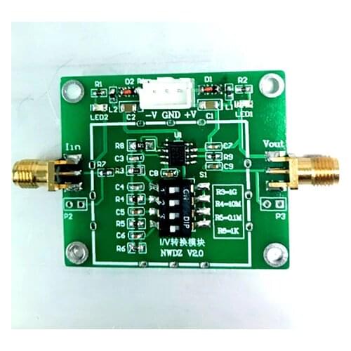 High Speed I / V Converter TIA Transimpedance Amplifier 4 Current Optional Photoelectric Amplifier Dc-10m