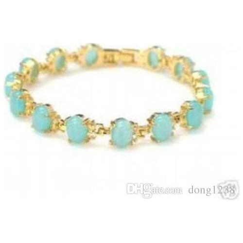 Selling delicacy blue jadeite bracelet>>> women jewerly Free shipping
