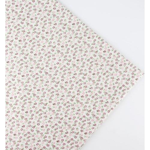 0.5 meter width 156cm country flower Print Plain 100% Cotton Fabric for Home Textile Patchwork Quilted Fabrics