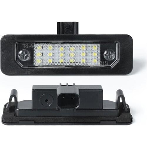 2 Pcs Car Luz White LED License Plate Light Number Plate Lamp Luces Assembly No Error For Ford Flex Taurus Mustang Fusion Fusion