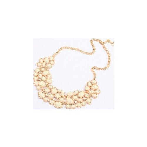 2015 Hot Sale Special Luxury geometry splicing fluorescent color restoring ancient ways fashion joker color mixture necklace