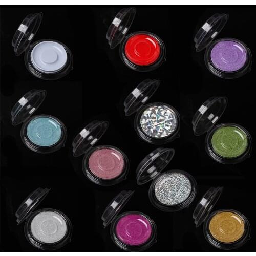 50 sets foldable eyelashes packing box transparent round false eyelash boxes clear trays lashes packing LOGO label Customizable