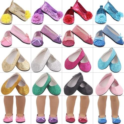 7Cm Doll Shoes Bow,Sequins,Round Balls,Low-Top Sneakers For 43Cm Born Baby Reborn Doll Clothes,Blyth Accessories,Generation Gift