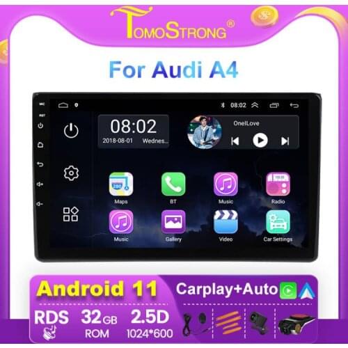 4 core Navigation GPS Player For Audi A4 2 3 B6 B7 2000-2009 S4 2002-2008 RS4 2005-2009 Car Multimedia Radio Android WIFI BT SWC