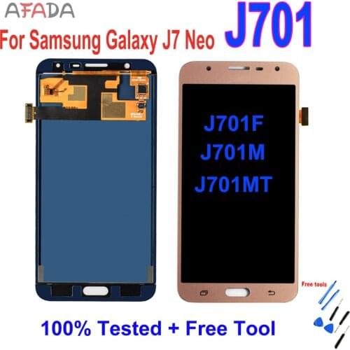 5.5'' Display for SAMSUNG Galaxy J7 Neo LCD Touch Screen J701 J701F J701M J701MT LCD Display Assembly Replacement