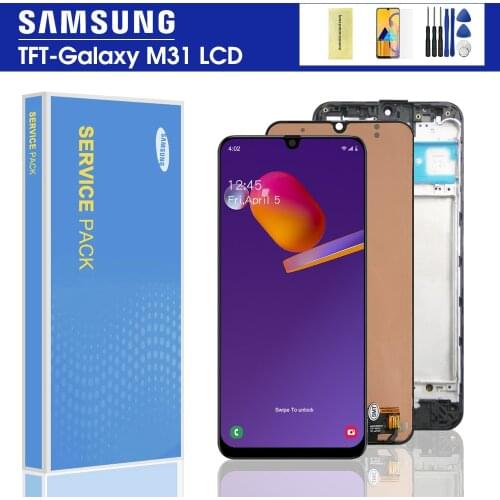 100% Test For Samsung Galaxy M31 LCD M315 M315F Display Touch Screen Digitizer Assembly For Samsung M315 M315F/DS LCD Display