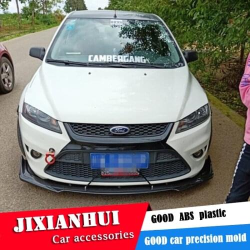 For Ford Focus Front shovel Body kit spoiler 2006-2020 Ford Focus ABS Rear lip rear spoiler front Bumper Diffuser Protector