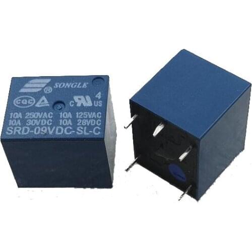 HOT NEW 9V relay SRD-09VDC-SL-C SRD-9VDC-SL-C SRD09VDCSL-C T73 9V 9VDC DC9V 10A 250VAC 5PIN