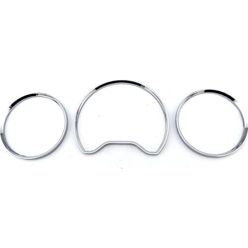 Chrome speed meter Gauge Dial Dash Cluster Rings Dashboard cover bezel trim For Mercedes Benz W210 W202 W208 1996-1999
