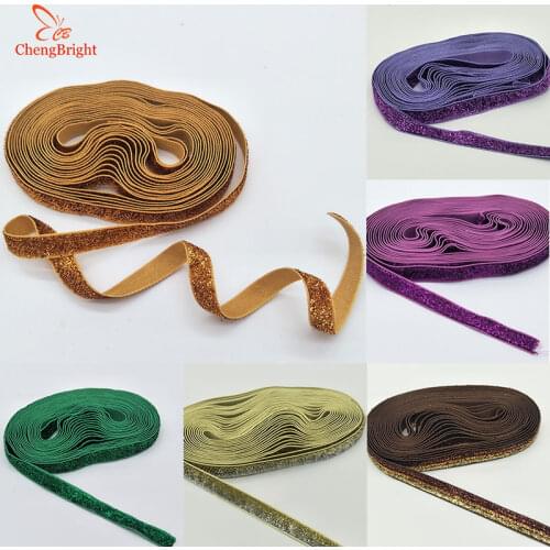 ChengBright 5 Yards Lace Ribbon 10MM wide Lace Trim Fabric Webbing Trimmings For sewing African Lace Fabric Satin Ribbon DIY