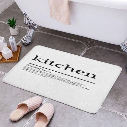 Kitchen 3D Print Doormats Rectangle Non-Slip DoorMat Bedroom Kitchen Entrance Print Door rugs Dropshipping