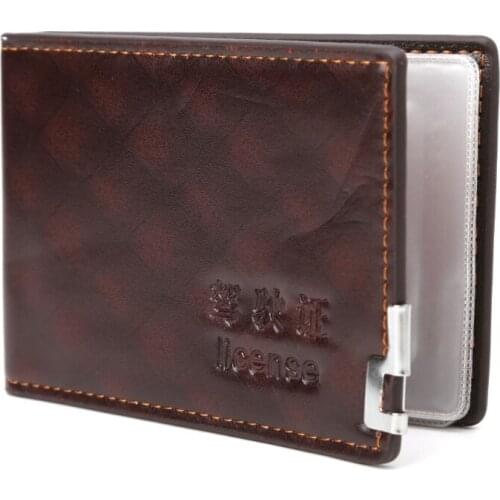 1PC Fashion Men Driving License Wallet ID Credit Card Holder Case Bifold Purse