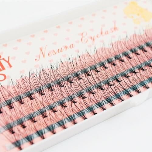 60 pieces 0.07 thickness hair C curl eyelash extension 8 10 12mm strip false eyelashes makeup individual lashes