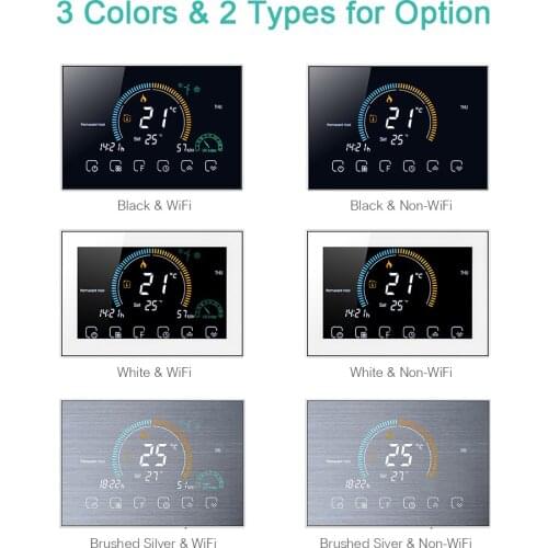 Smart WiFi Smart Programmable Thermostat Voice APP Control LCD Water/Gas Boiler Heating Thermoregulator For Echo Google Home