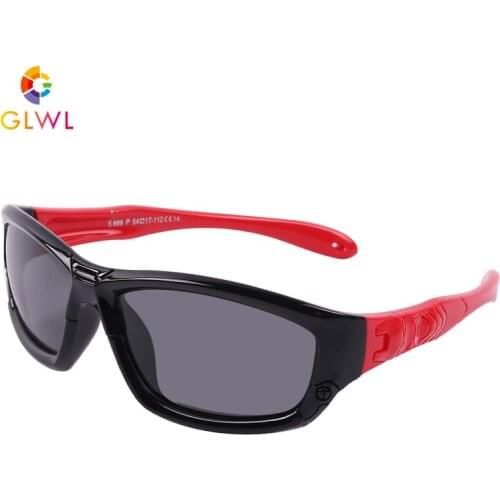 Girls Sunglasses Kids Silicone Glasses Boys Polarized Eyeglasses Childrens Mirror 2021 Elastic Eyewear Sports Sunglass Retro